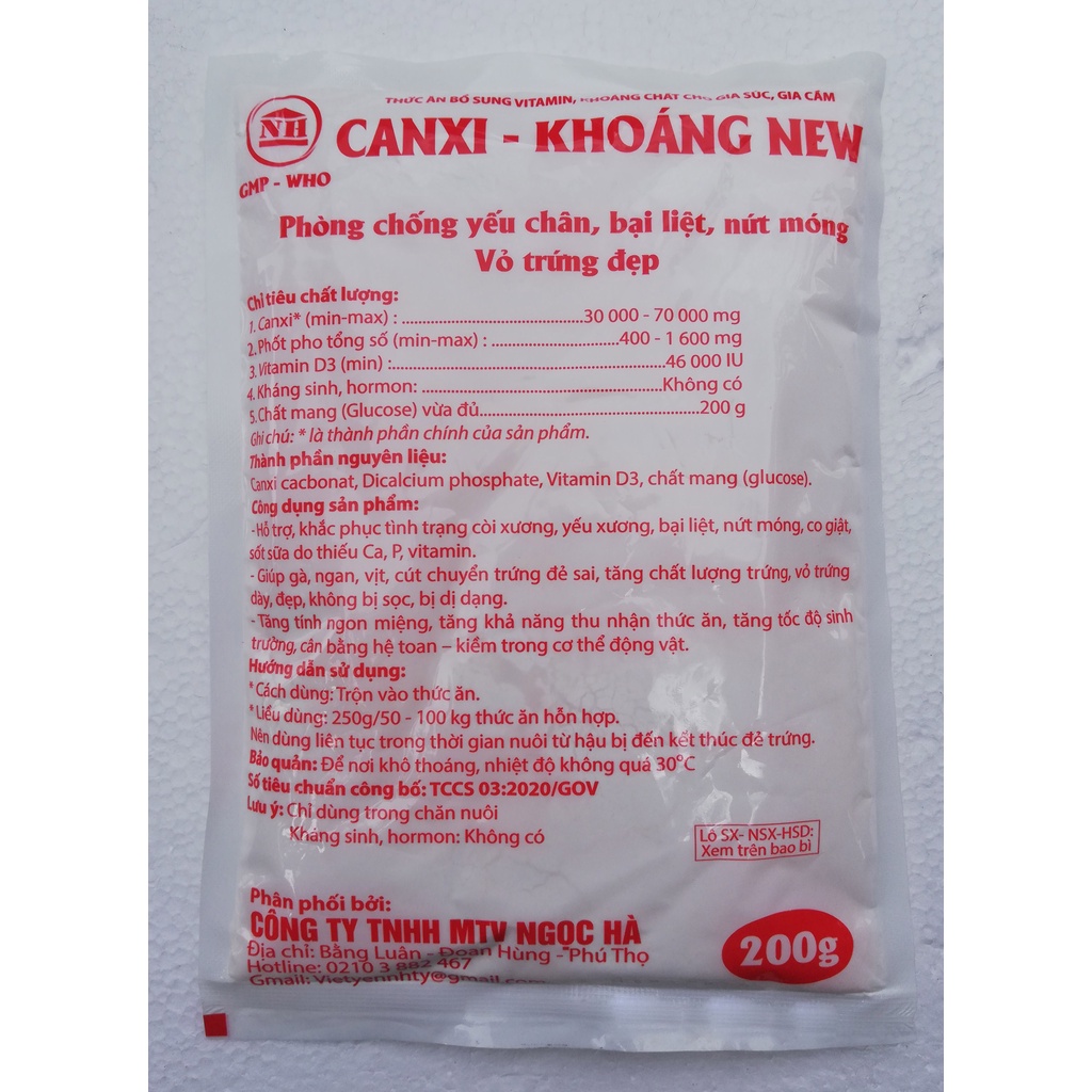 1kg CANXI KHOÁNG Phòng chống yếu chân, bại liệt