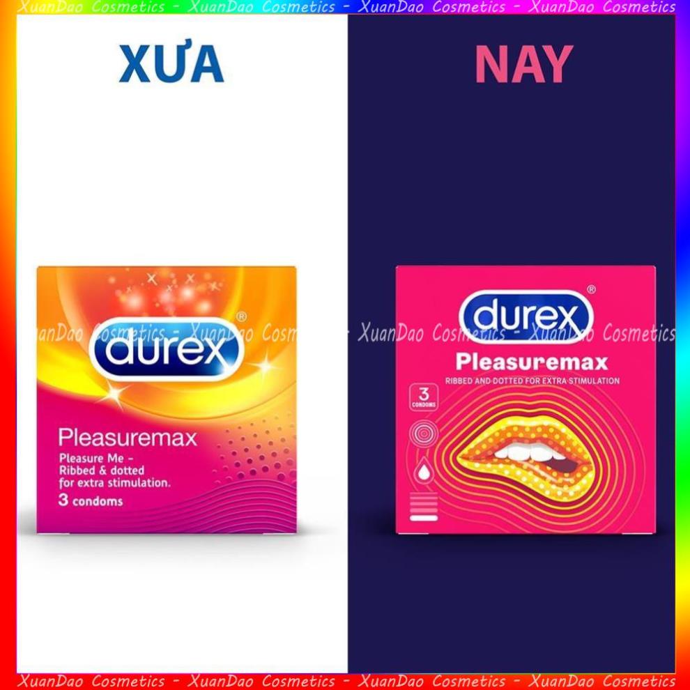 Bao cao su Durex Pleasuremax hộp 3 bao