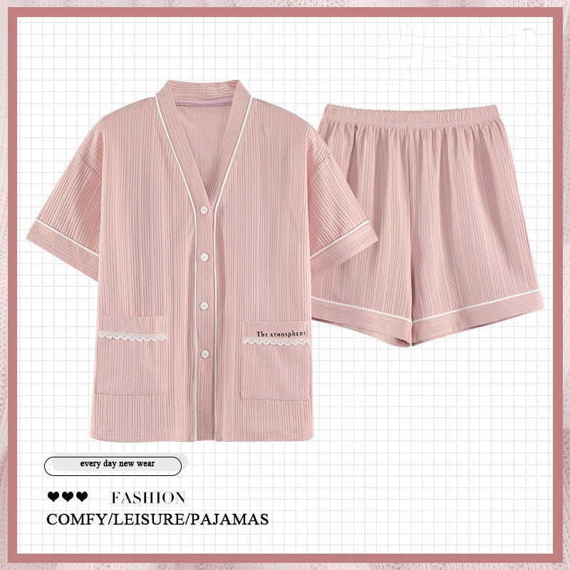 Đồ ngủ nữ, bộ đồ ngủ nữ mùa hè cadigan phong cách Nhật BN04