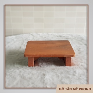  Ghế đẩu ngồi xổm | Ghế gỗ để chân văn phòng | Kệ kê đồ bằng gỗ tự nhiên 