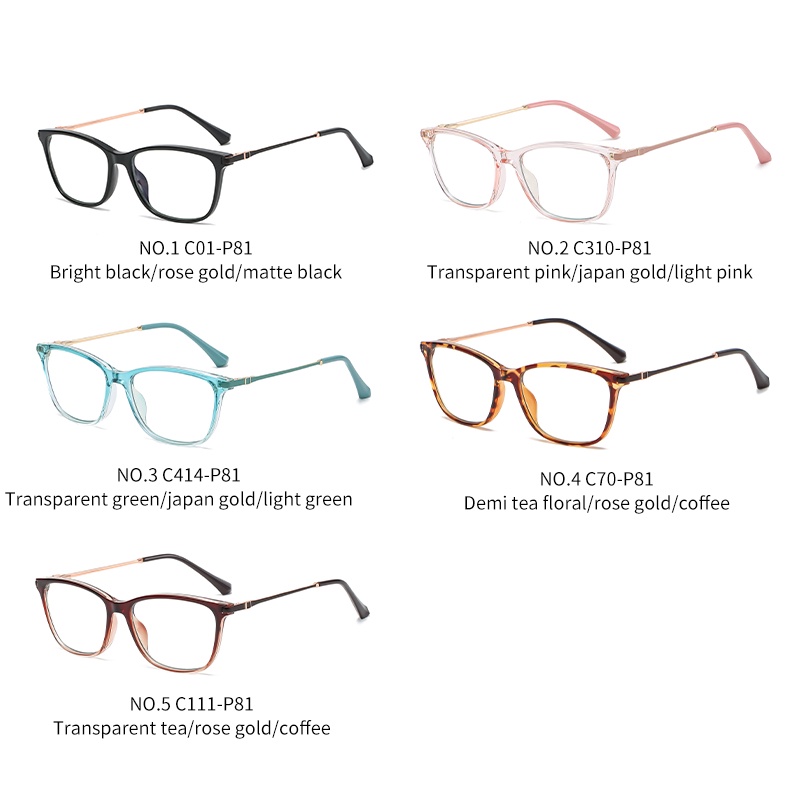 Mắt kính ZELIN WB620 gọng vuông TR siêu nhẹ chống ánh sáng xanh phong cách Âu Mỹ