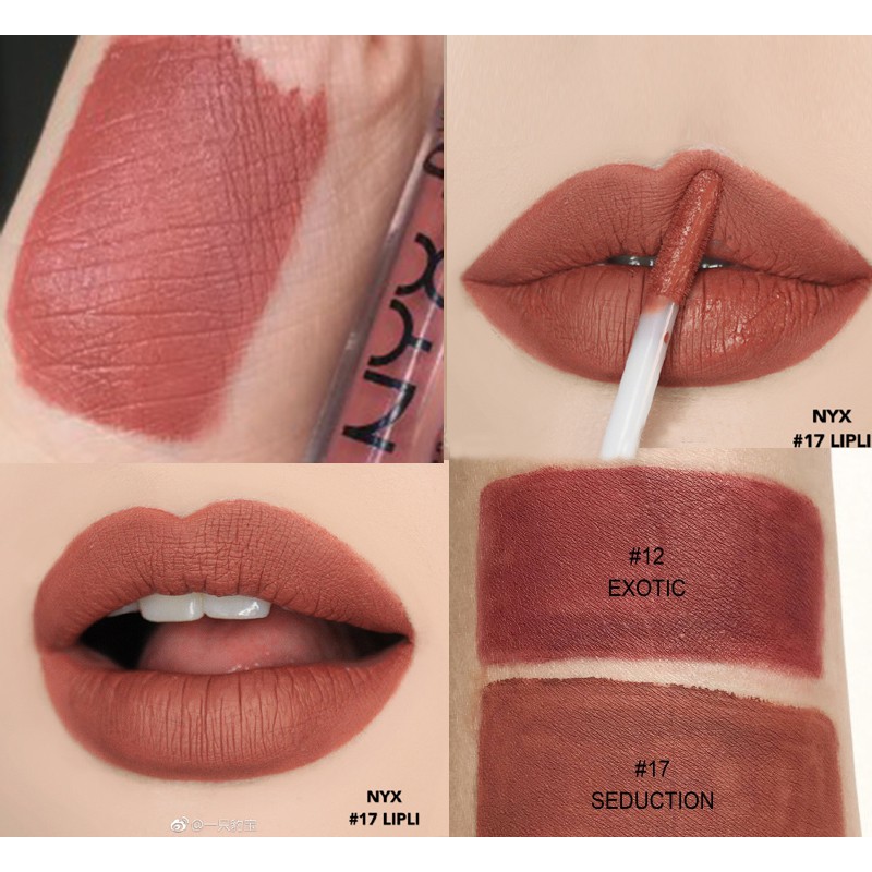 [BILL MỸ - CANADA] Son kem lì matte NYX Lingerie liquid lipstick màu Exotic & Seduction | Thế Giới Skin Care