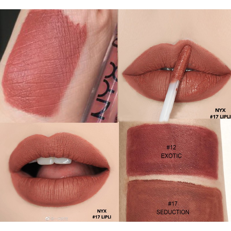 [BILL MỸ - CANADA] Son kem lì matte NYX Lingerie liquid lipstick màu Exotic &amp; Seduction