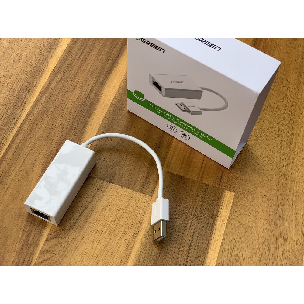 Cáp USB ra Lan 2.0 Cho Macbook, Pc, Laptop hỗ Trợ Ethernet 10/100 Mbps Chính Hãng Ugreen 20253