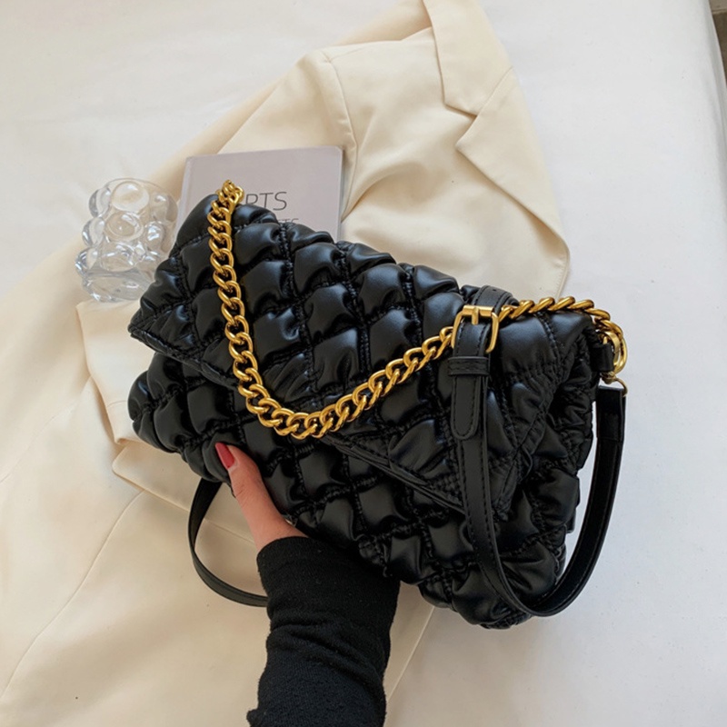 Túi đeo chéo IELGY mềm đính kim cương phong cách Hàn Quốc thời trang cho nữ