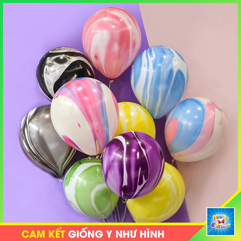 Bóng vân đá, bóng loang trang trí sinh nhật (set 10 quả ) #TrangTriSinhNhat