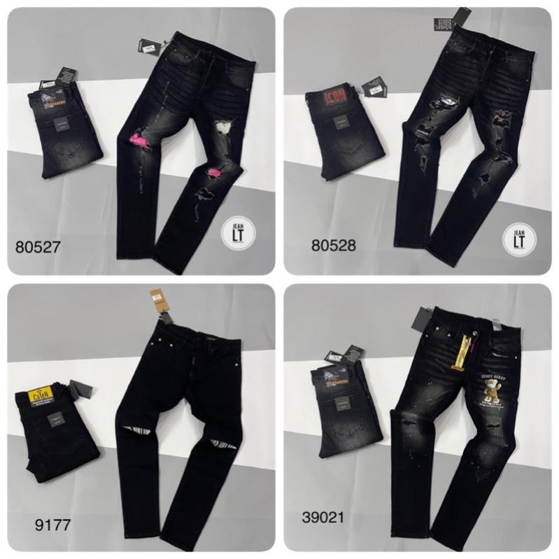 [Ảnh Thật] Quần Jean D2 Rách Nhẹ Cho Nam - Quần Bò Nam Rách Cực Đẹp
