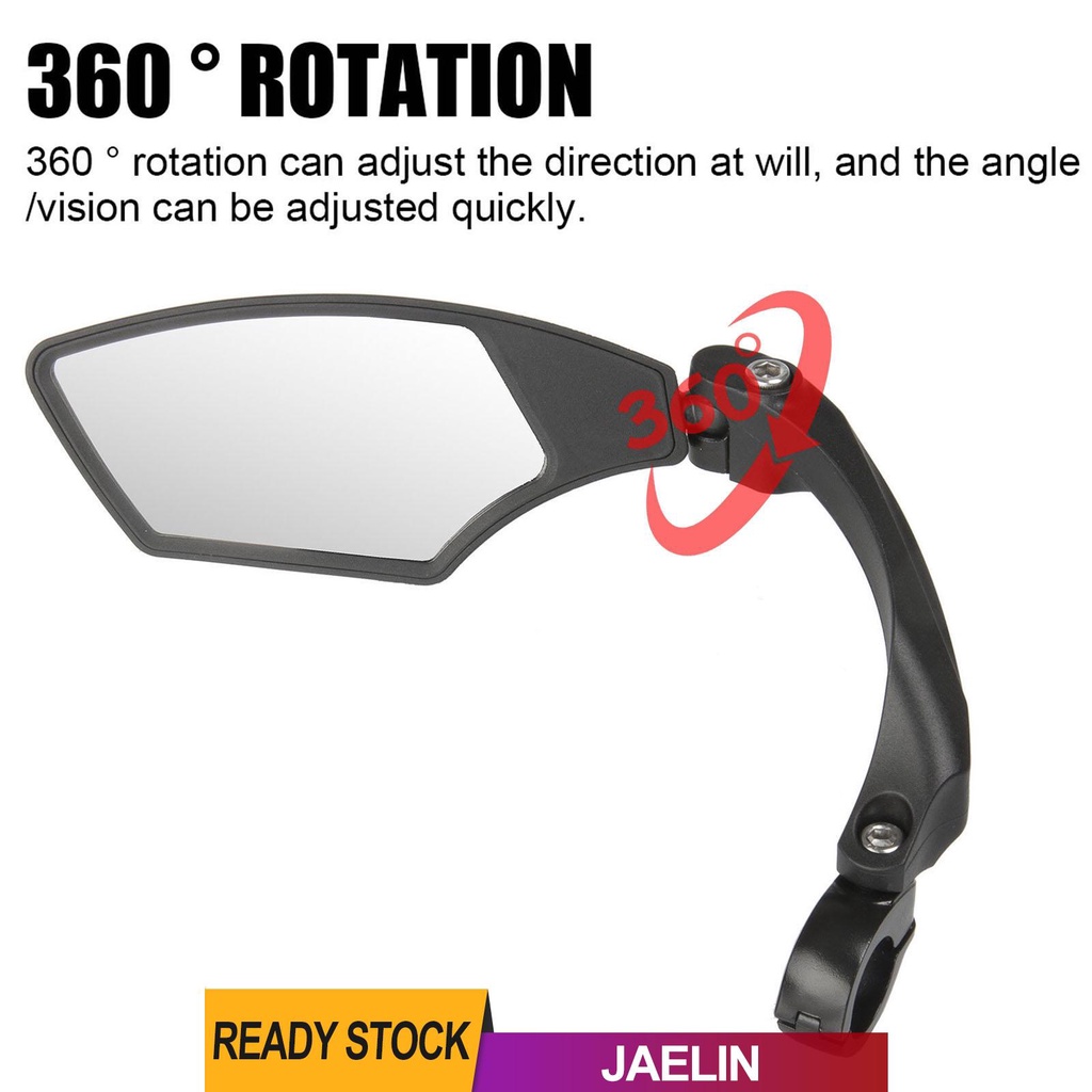 Gương chiếu hậu HD xoay 360 độ chống sốc cho xe đạp