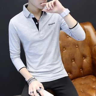 áo thun nam tay dài cổ bẻ