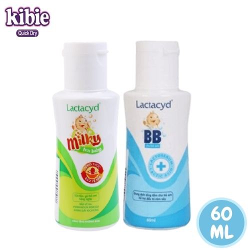 Sữa Tắm Gội Lactacyd Milky, BB Giảm Hăm Tã, Rôm Sảy Cho Bé (Dung Tích 60ml)