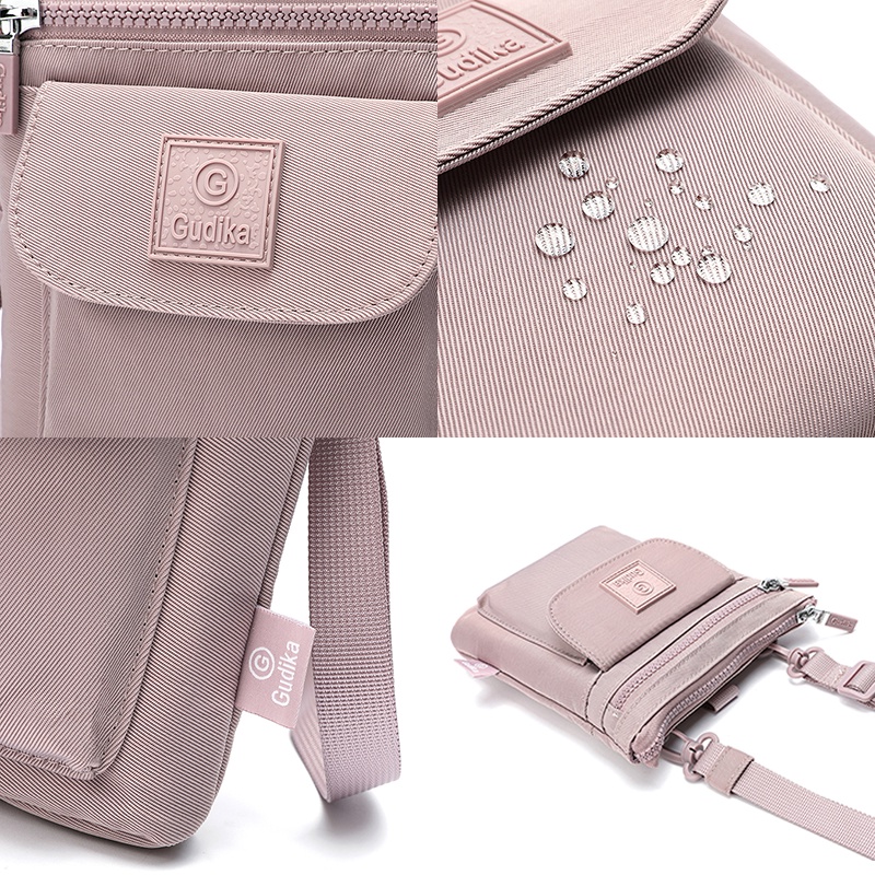 Túi Đeo Chéo Vai Hình Chữ Nhật Bằng Nylon Canvas Chống Nước Có Khóa Nam Châm Có Thể Điều Chỉnh Cho Nữ