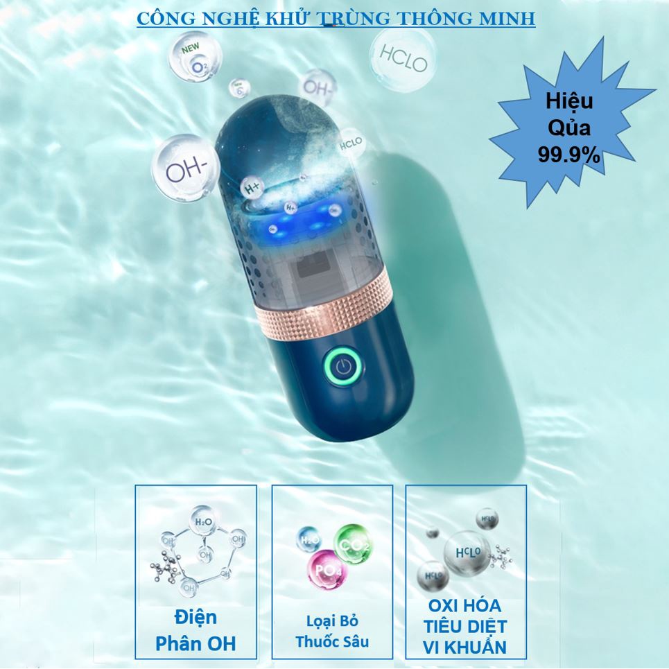 Máy khử độc thực phẩm rau, củ, quả, thịt, cá DONLIN, loại bỏ hoàn toàn vi khuẩn, tăng trọng, thuốc trừ sâu