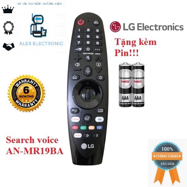 Remote Điều khiển TV LG AN-MR19BA giọng nói - Hàng mới chính hãng 100% Free ship + Tặng kèm Pin-Điện tử ALEX