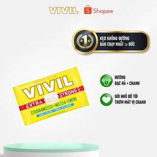 Kẹo Ngậm Không Đường Hương Bạc Hà Chanh - Vivil Extra Strong Lemon Balm Sugar Free