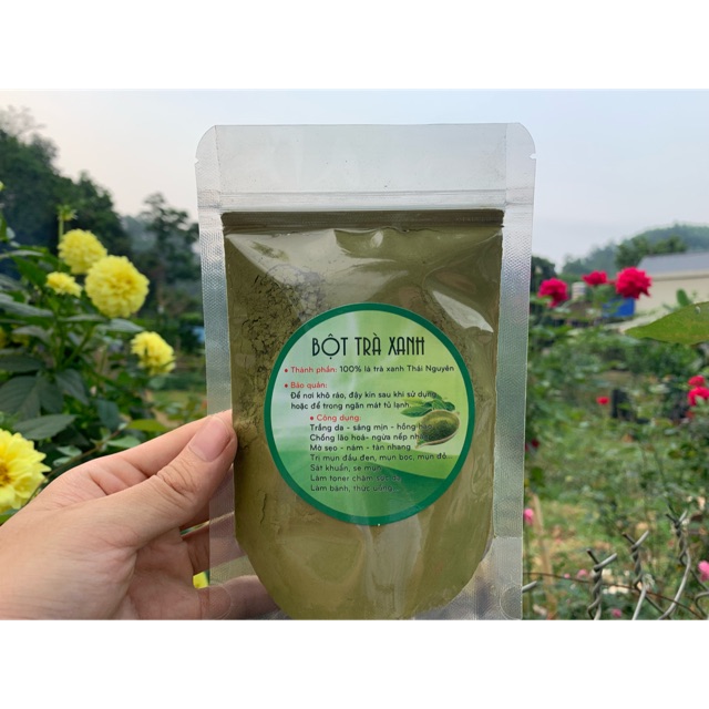 bột trà xanh gói 100gram sản phẩm hanmade | BigBuy360 - bigbuy360.vn