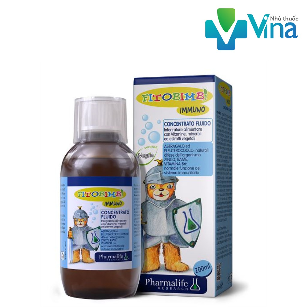 Siro Immuno bimbi tăng cường miễn dịch tự nhiên cho bé chai 200ml