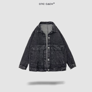 Áo khoác jeans nam nữ basic AK0011 by COC CACH