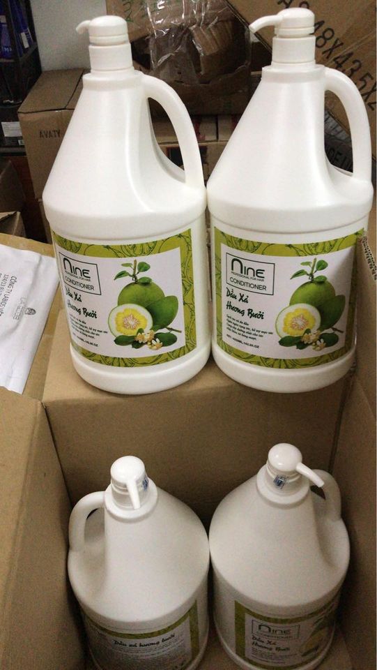 [Siêu Sale] [Giá hủy diệt] [Ảnh thật] Can Dầu gội hương bưởi Nine 4200ml