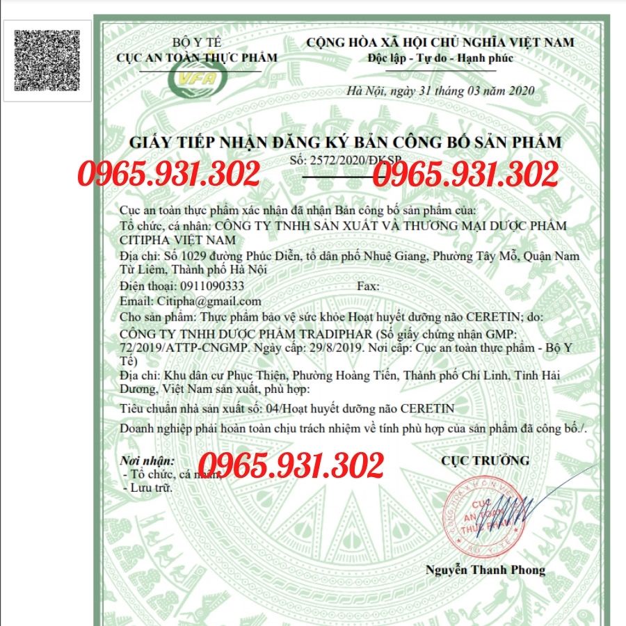 💊💊HOẠT HUYẾT DƯỠNG NÃO CERETIN  100 viên.