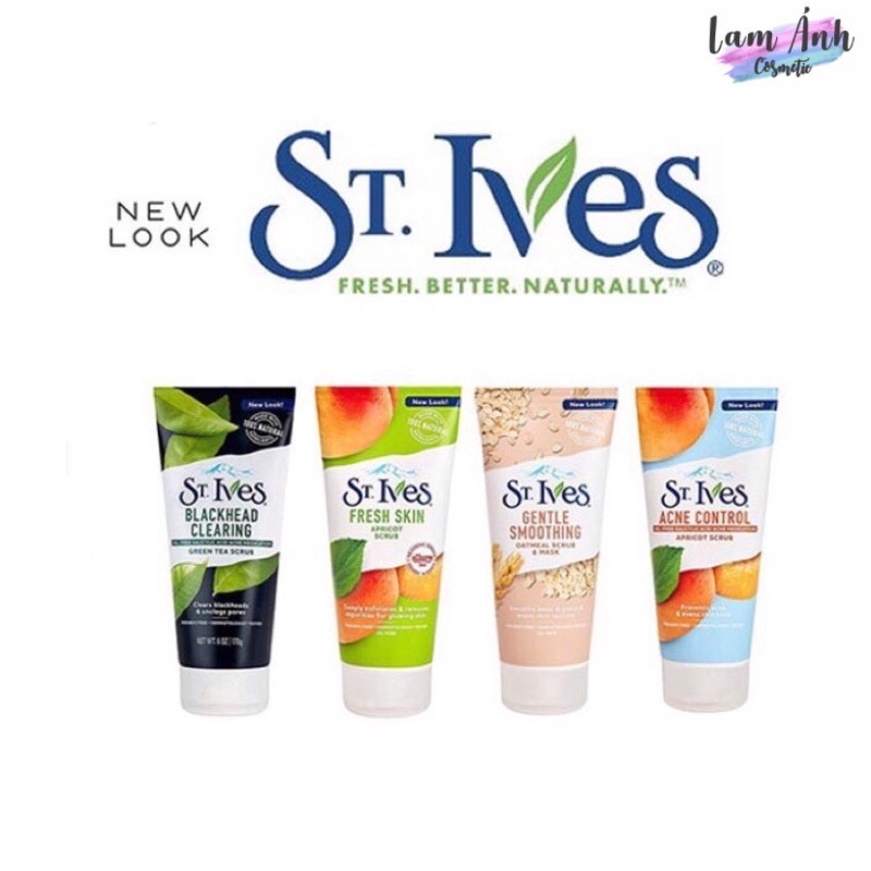 ( CHÍNH HÃNG ) Sữa Rửa Mặt Tẩy Tế Bào Chết St.Ives