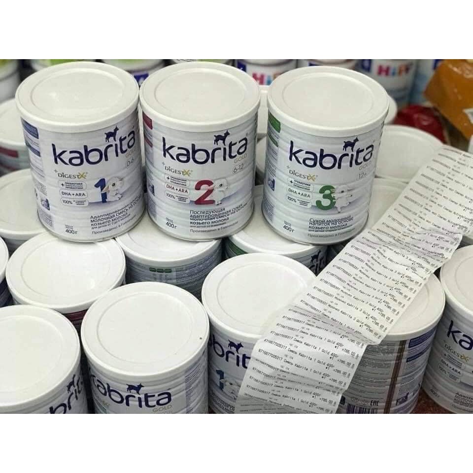 Sữa dê hãng Kabrita Nga số 1-2-3-4 800gr