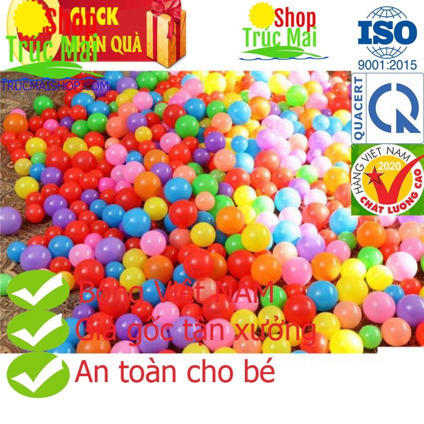 Bóng Nhựa 7 màu Sắc cho bé yêu 1 quả 1k .