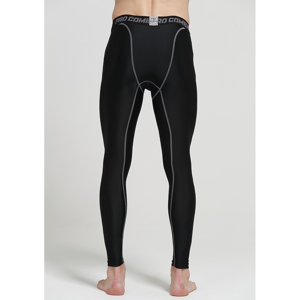 Quần giữ nhiệt nam, Quần Tập Gym Jogger LEGGING Nam Lót Trong Dài Pro Combat chơi thể thao đá banh bóng rổ bóng chuyền ་