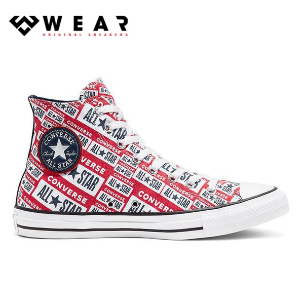 Giày Sneaker Unisex Converse Chuck Taylor All Star Logo Play Hi Red - 166984V