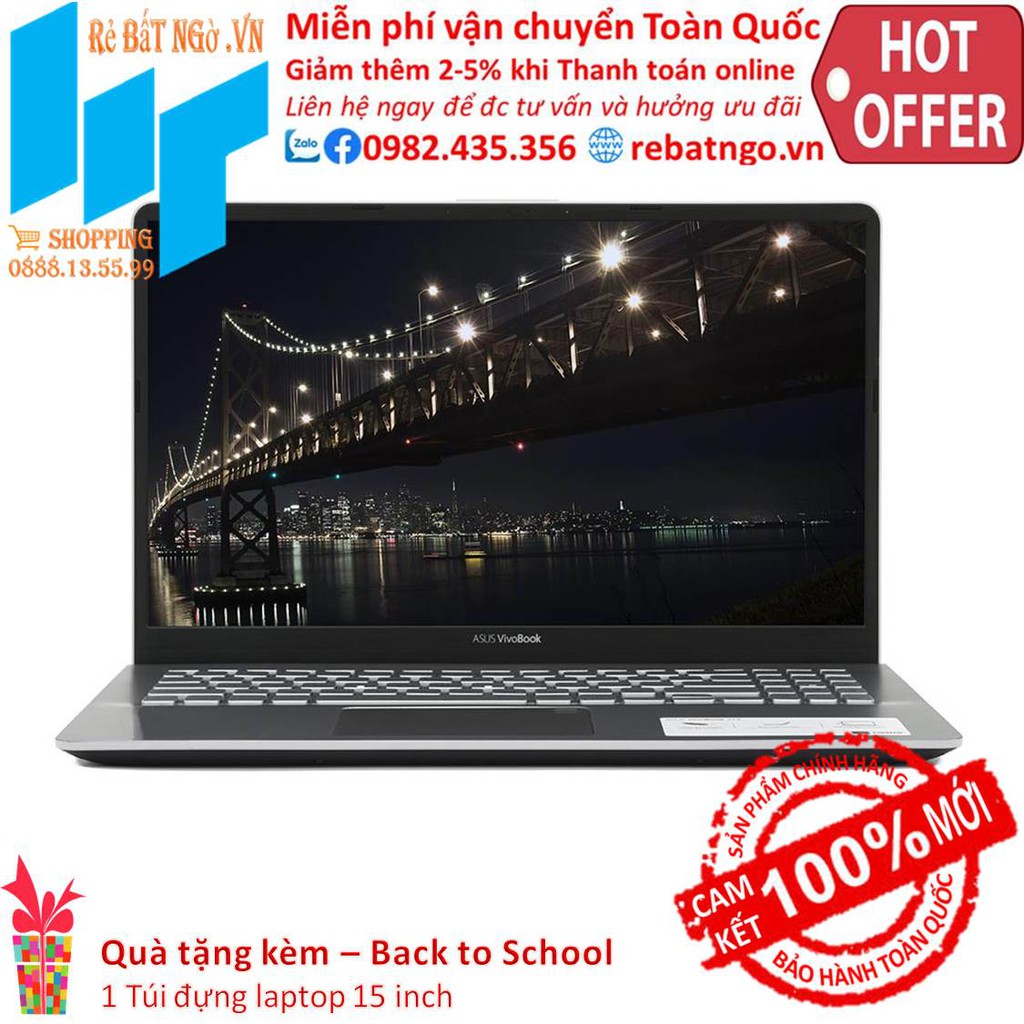 Laptop ASUS VivoBook S15 S530UN-BQ263T 15.6 inch FHD_i5-8250U_4GB_1TB HDD_MX150_Win10_1.8 kg | BigBuy360 - bigbuy360.vn