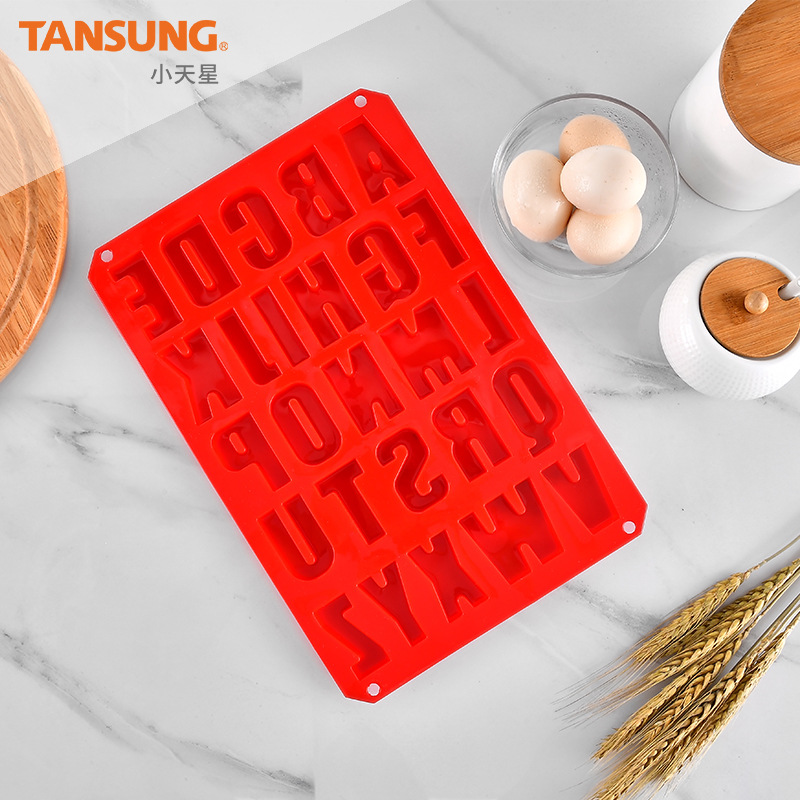 Khuôn silicon làm bánh họa tiết bảng chữ cái