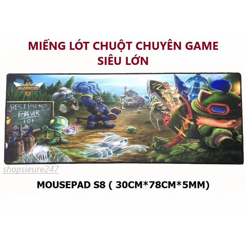 (SỈ LẺ GIÁ RẺ) MIẾNG LÓT CHUỘT SIÊU LỚN CHUYÊN GAME S8 DÀI 77CM CAO CẤP (HÀNG TỐT)