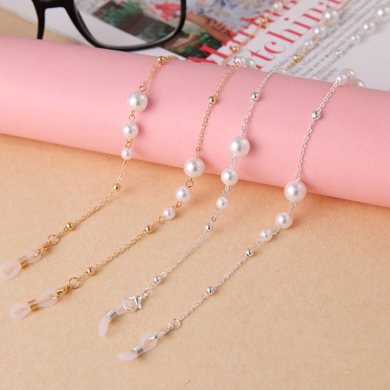 Dây Đeo Mắt Kính Gắn Ngọc Trai Giả Thời Trang