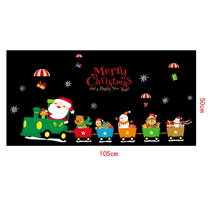 Decal trang trí tường Merry Chritmas