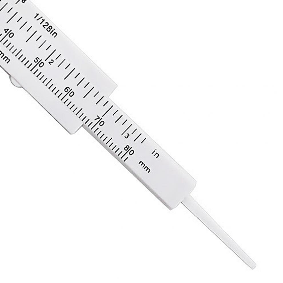 Thước Kẹp Vernier Caliper Bằng Nhựa Màu Trắng ( 0-80Mm )