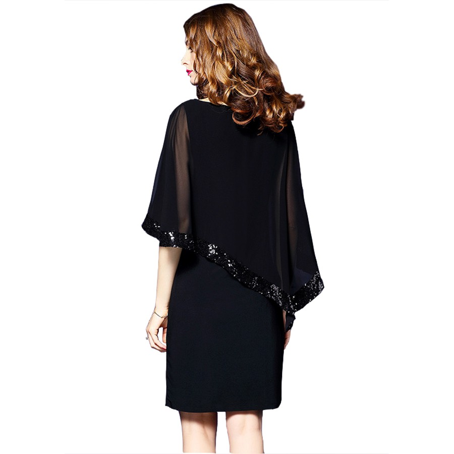 [GOTI - CÓ HÌNH THẬT - GIÁ CỰC HOT] ĐẦM SUÔNG ÔM DỰ TIỆC KIỂU ĐẦM ÔM PHỐI VOAN VẠT XÉO ĐÍNH KIM SA GOTI373 | BigBuy360 - bigbuy360.vn