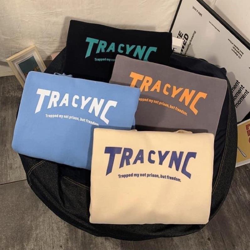 Áo Hoodie Form Rộng Chất Nỉ Lót Bông Dày Dặn In Dòng Chữ Tracync