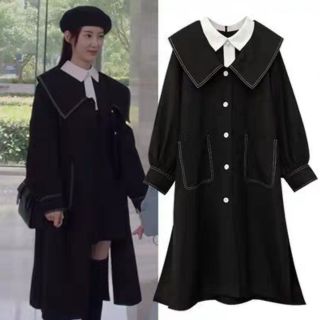 Áo khoác và váy của Việt Quất trong phim Cá Mực Hầm Mật