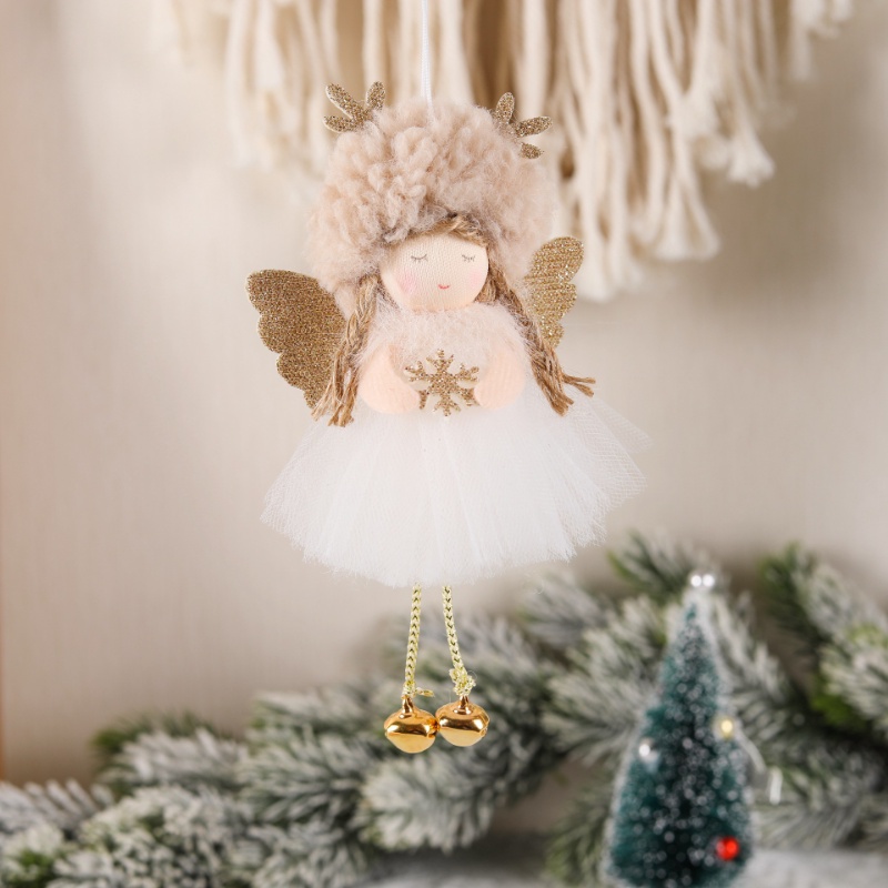 Búp Bê Hình Cô Gái Đội Mũ Sừng Hươu Tăng Cường Độ Cao Trang Trí Giáng Sinh