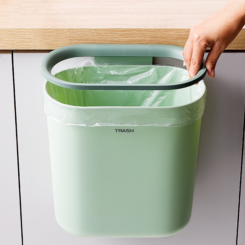 Thùng rác treo cửa tủ bếp Bắc Âu tiết kiệm không gian dễ dàng nấu ăn hơn