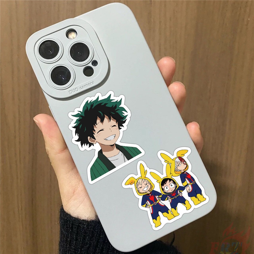 56 Cái / Bộ ☆ Miếng Dán Trang Trí Hình My Hero Academia ☆ Sticker Dán Tường Chống Thấm Nước Thời Trang