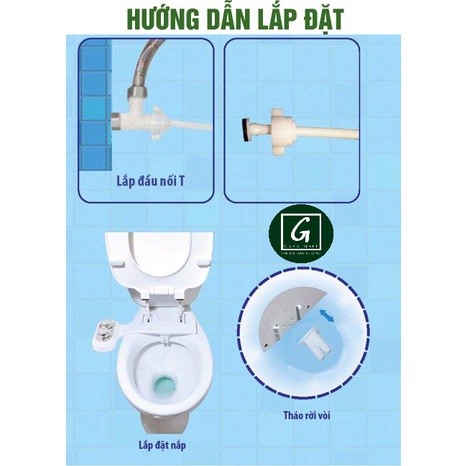 Vòi rửa vệ sinh thông minh HYUNDAE BIDET HB 100, BH 3 Năm, đổi lỗi 15 ngày, Linh Kiện Nhập Khẩu 100% Hàn Quốc