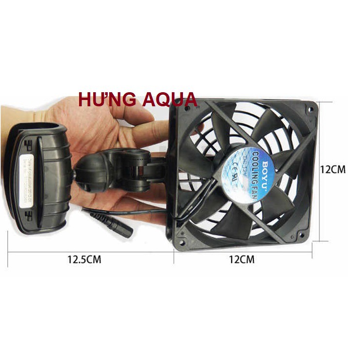 Quạt tản nhiệt bể cá - quạt làm mát bể thủy sinh COOLING FAN Jeneca FS-13 xoay 360 độ cao cấp (chính hãng)