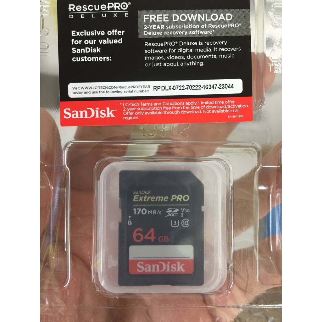 Thẻ Nhớ SDXC 64GB/128GB/256GB SanDisk Extreme Pro 170MB/s 200MB/s