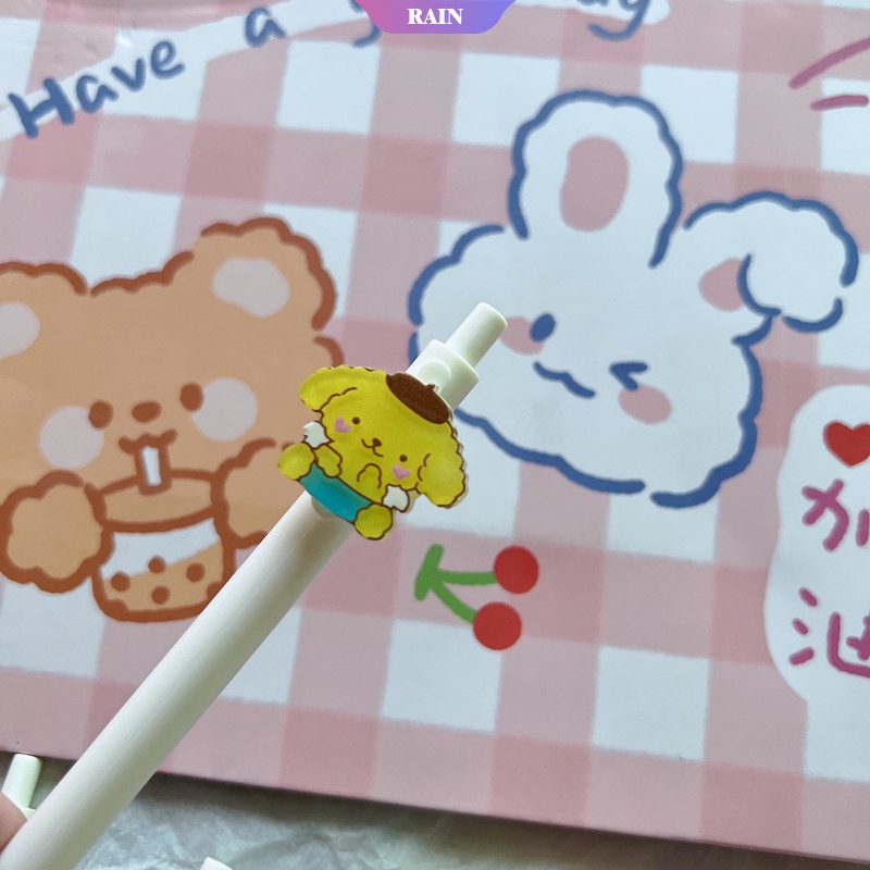 SANRIO 1 Bút Gel Ngòi 0.5mm Dạng Nhấn Họa Tiết Kuromi Kawaii Dễ Thương Làm Quà Tặng Cho Học Sinh