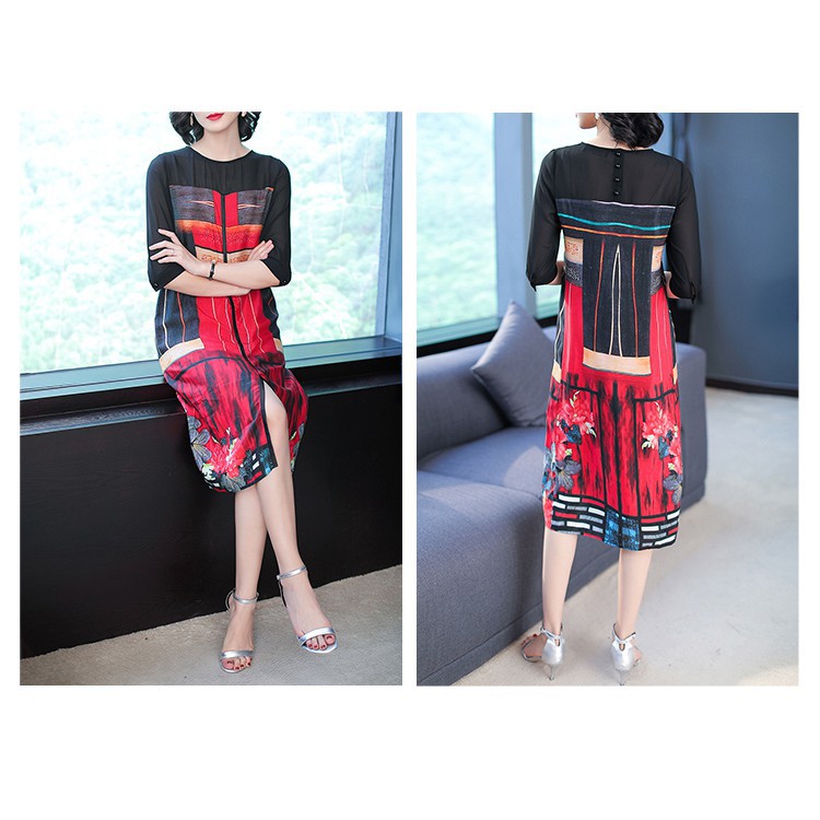 Siêu đẹp-Váy đầm trung niên cao cấp, duyên dáng, sang trọng - LH08