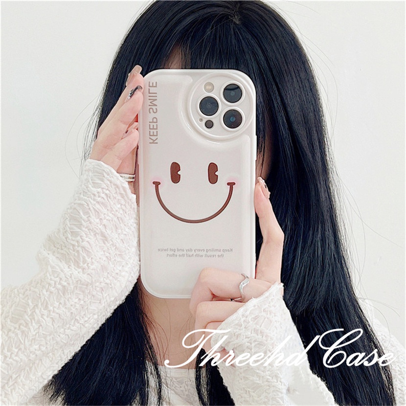 Ốp Điện Thoại TPU Mềm Đệm Khí Chống Rơi In Hình Mặt Cười Cho iPhone 14 13 12 11 Pro Max SE 2020 X Xr Xs Max 8 7 6 6s Plus