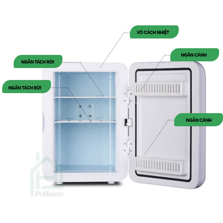 Tủ lạnh mini amoi 20L bảo quản mỹ phẩm sữa cho bé dược phẩm 220V và 12V dùng được cho ô tô Pehouse Shop