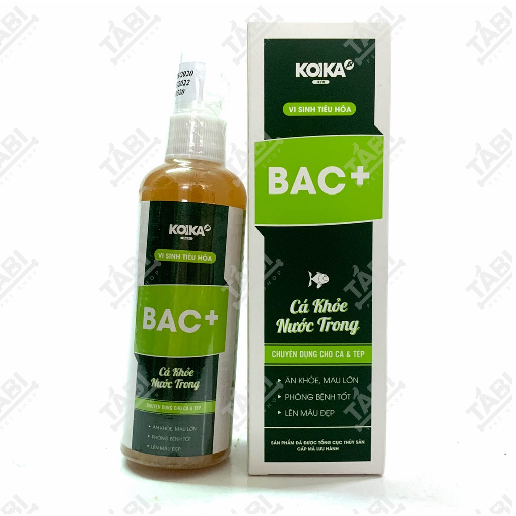 Men Vi Sinh Tiêu Hoá BAC+ Koika Cho Cá Khoẻ - Men Vi Sinh Hồ Cá Giúp Nước Trong, Ổn Định [KOIKA BAC+]