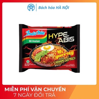 HOT Mì Xào Khô Indomie Hype Abis Mi Goreng Rasa Ayam Geprek Vị Gà Cay 85g