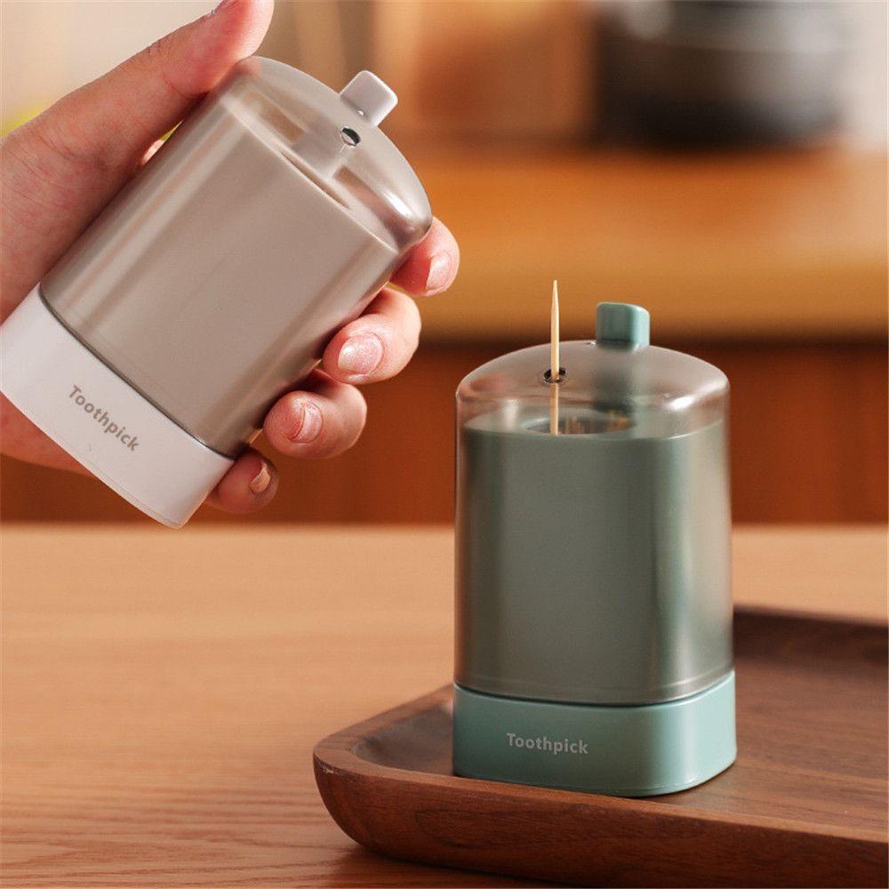 Giá Đỡ Tăm Xỉa Răng Tự Động Bật Lên Để Bàn Trang Trí Nhà Cửa